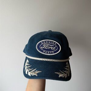 Ford Genuine Parts Blue Hat with White Embroidery